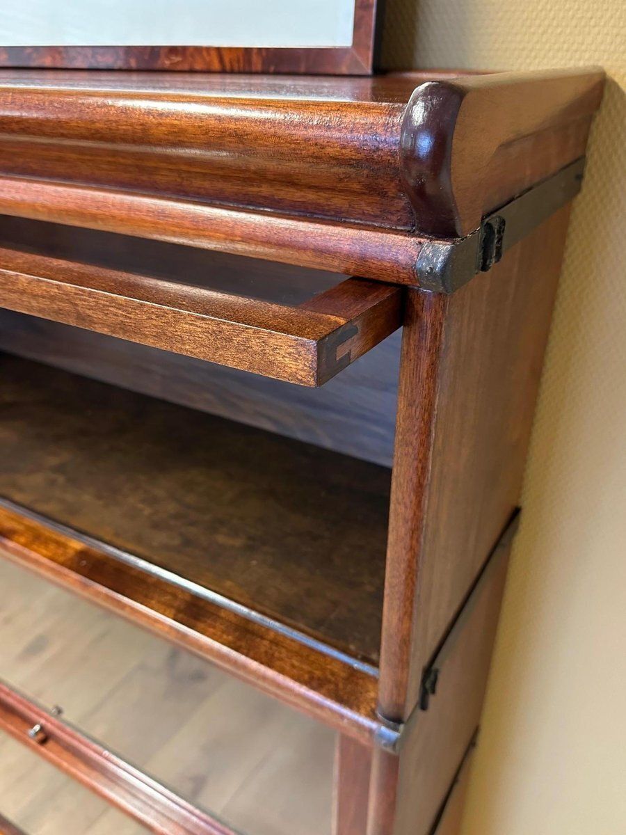 Modular Bookcase From Globe Wernicke, 1890s, Set Of 9 photo vintage