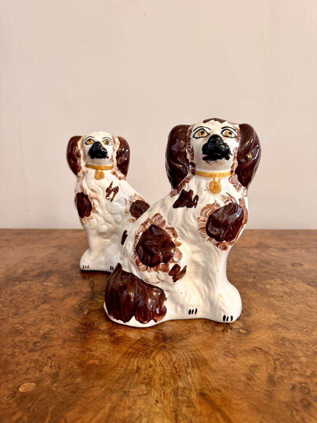 Pair Of Antique Staffordshire Dogs photo Art