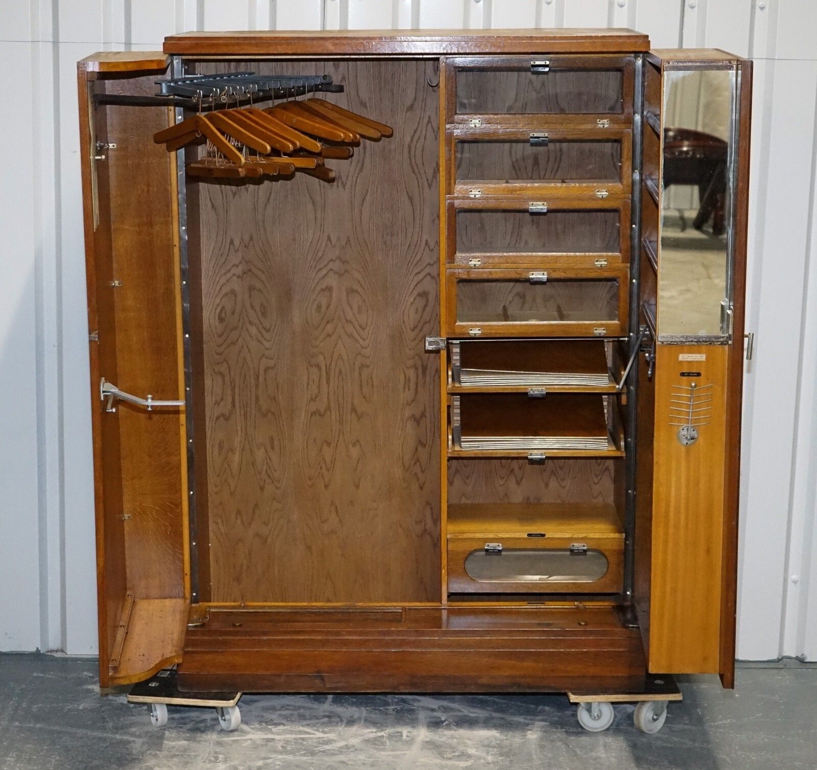 Antique 1930s Art Deco Compactom Regent Street London Gentlemans ''Yn'' Wardrobe photo furniture