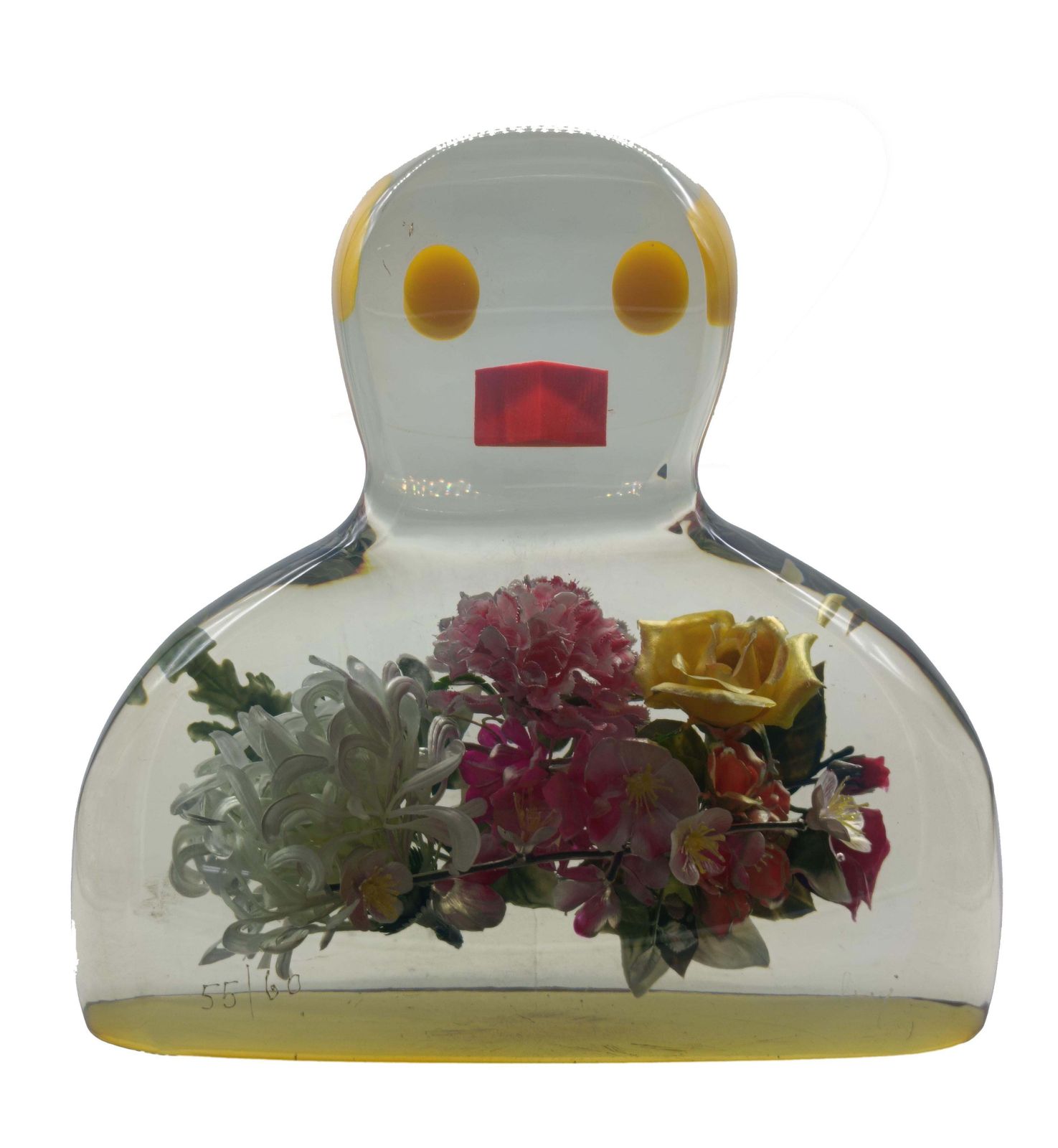Enrico Baj Sculpture In Resin And Mixed Technique "La Dama Di Fiori," Italy 1985s photo furniture