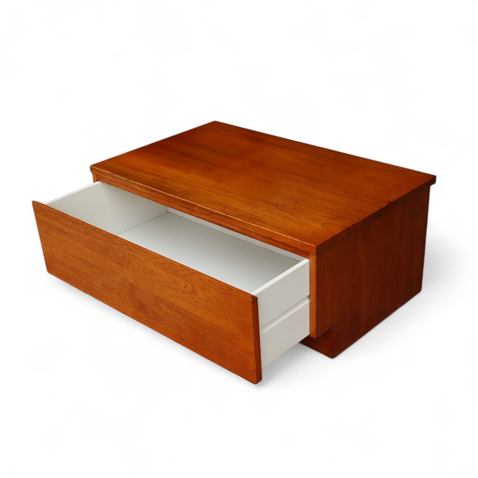 Furniture Mid Century Beaver & Tapley Teak Single Drawer Tv Stand / Media Cabinet photo