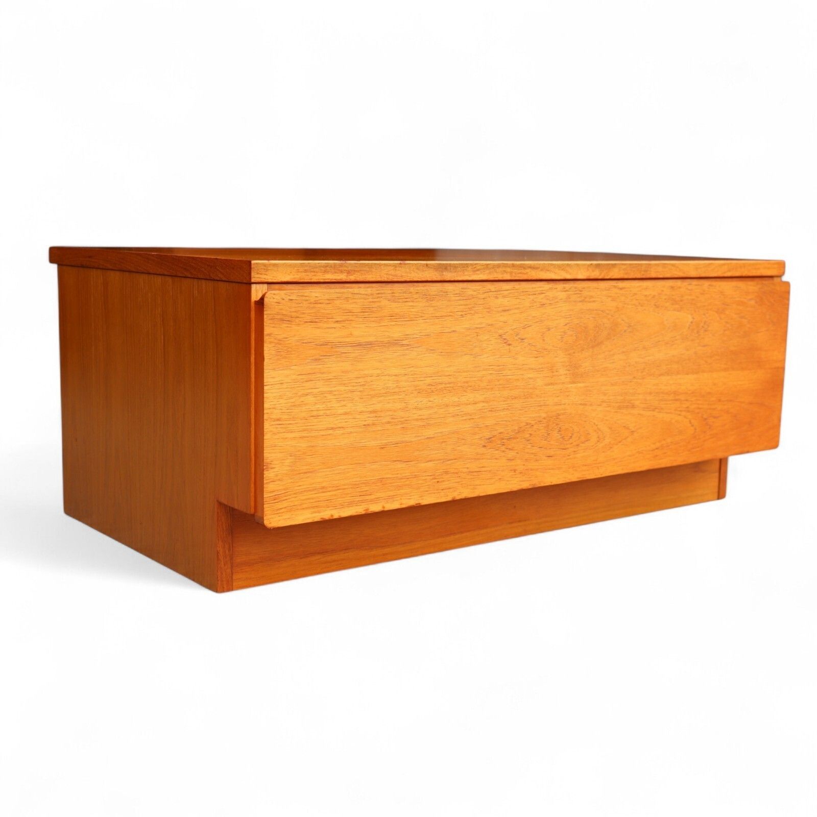 145.0 Mid Century Beaver & Tapley Teak Single Drawer Tv Stand / Media Cabinet photo