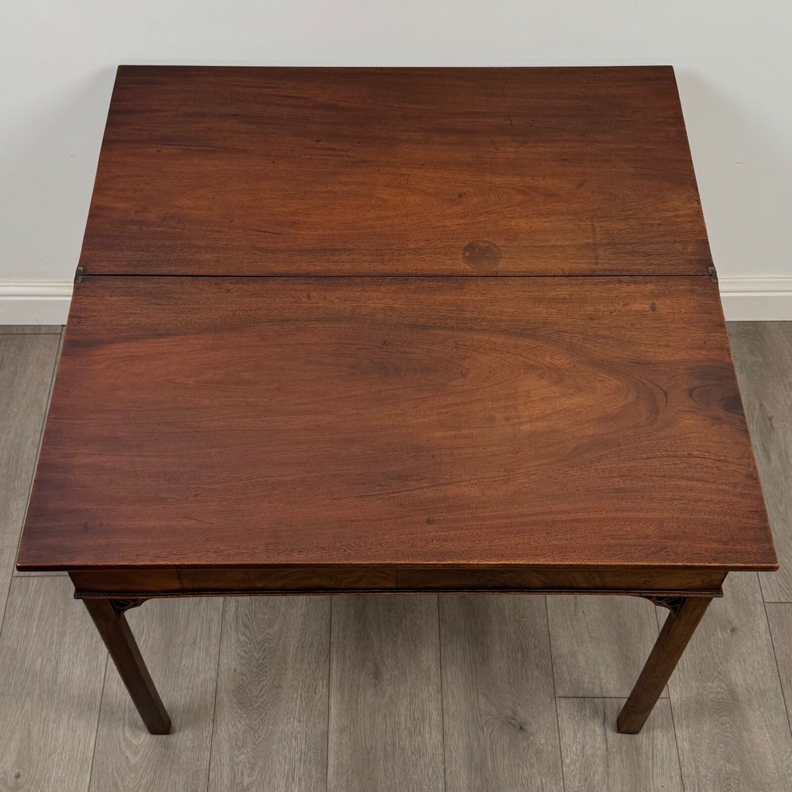 Furniture Antique 18th Century Georgian Tea Table In Mahogany ( Af 5390 ) photo