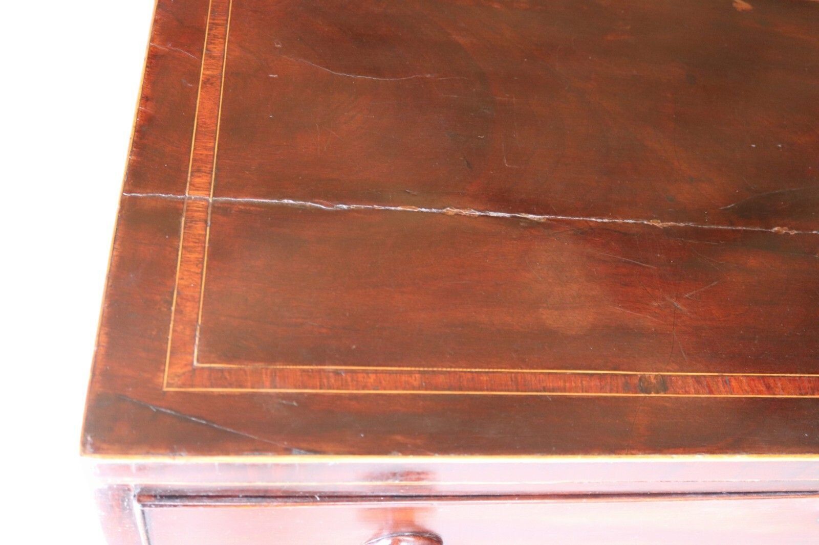 Antique Early Victorian Mahogany Chest Of Drawers   19th Century photo vinterior