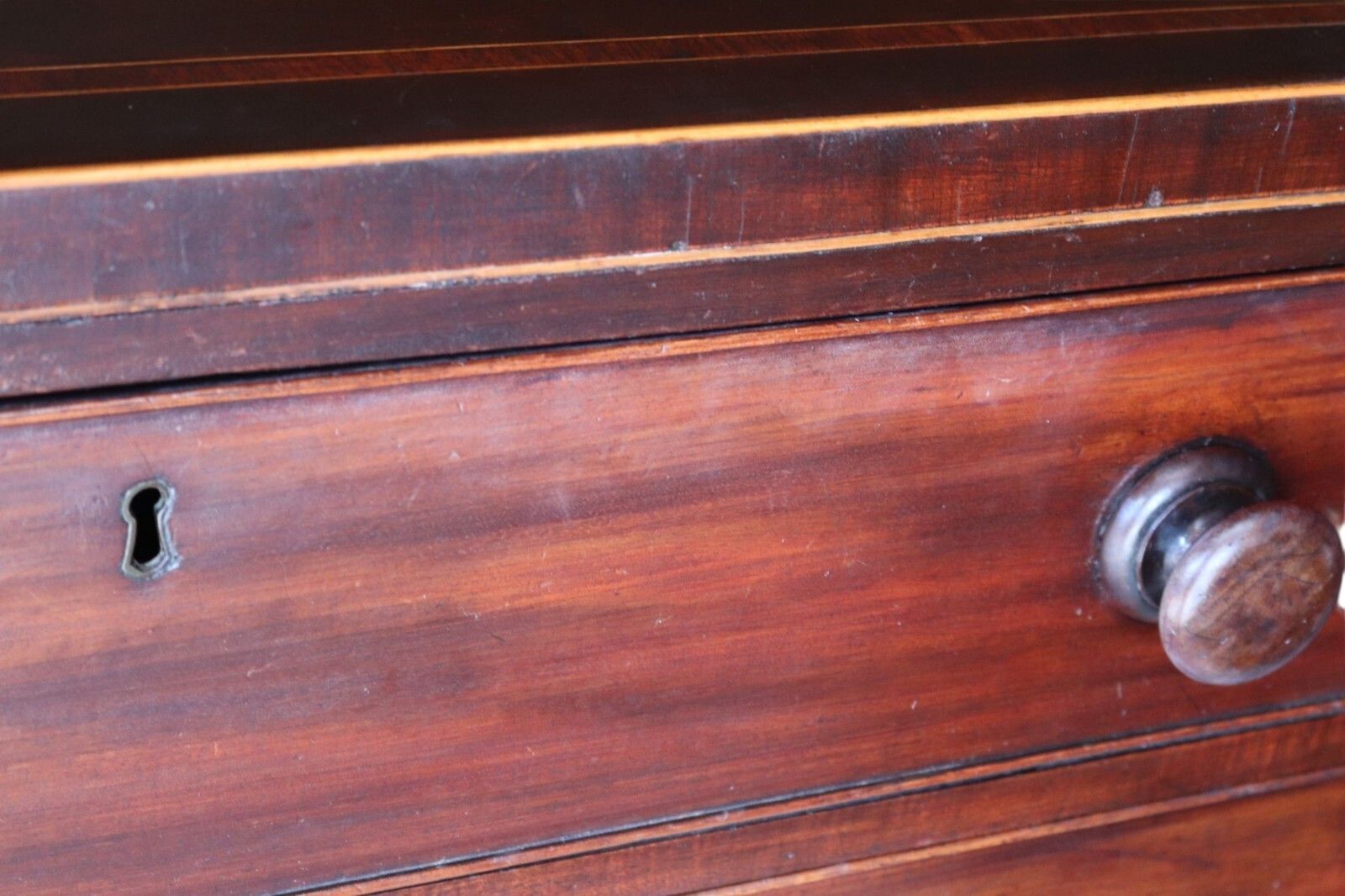 photo for sale Antique Early Victorian Mahogany Chest Of Drawers   19th Century