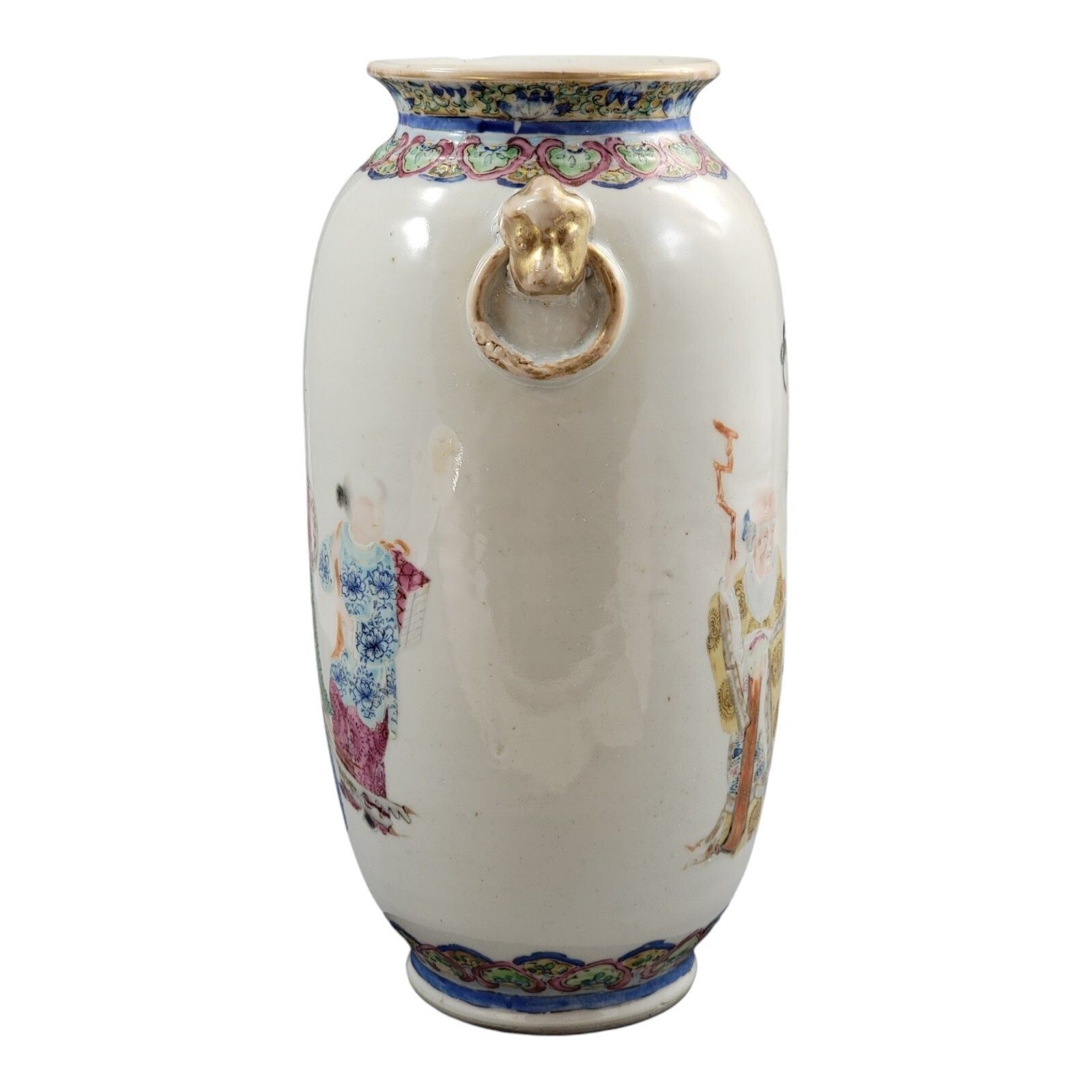 Chinese Famille Rose Porcelain Vase With Magu And Shoulao, Jingdezhen, C. 1870 photo Home Decor