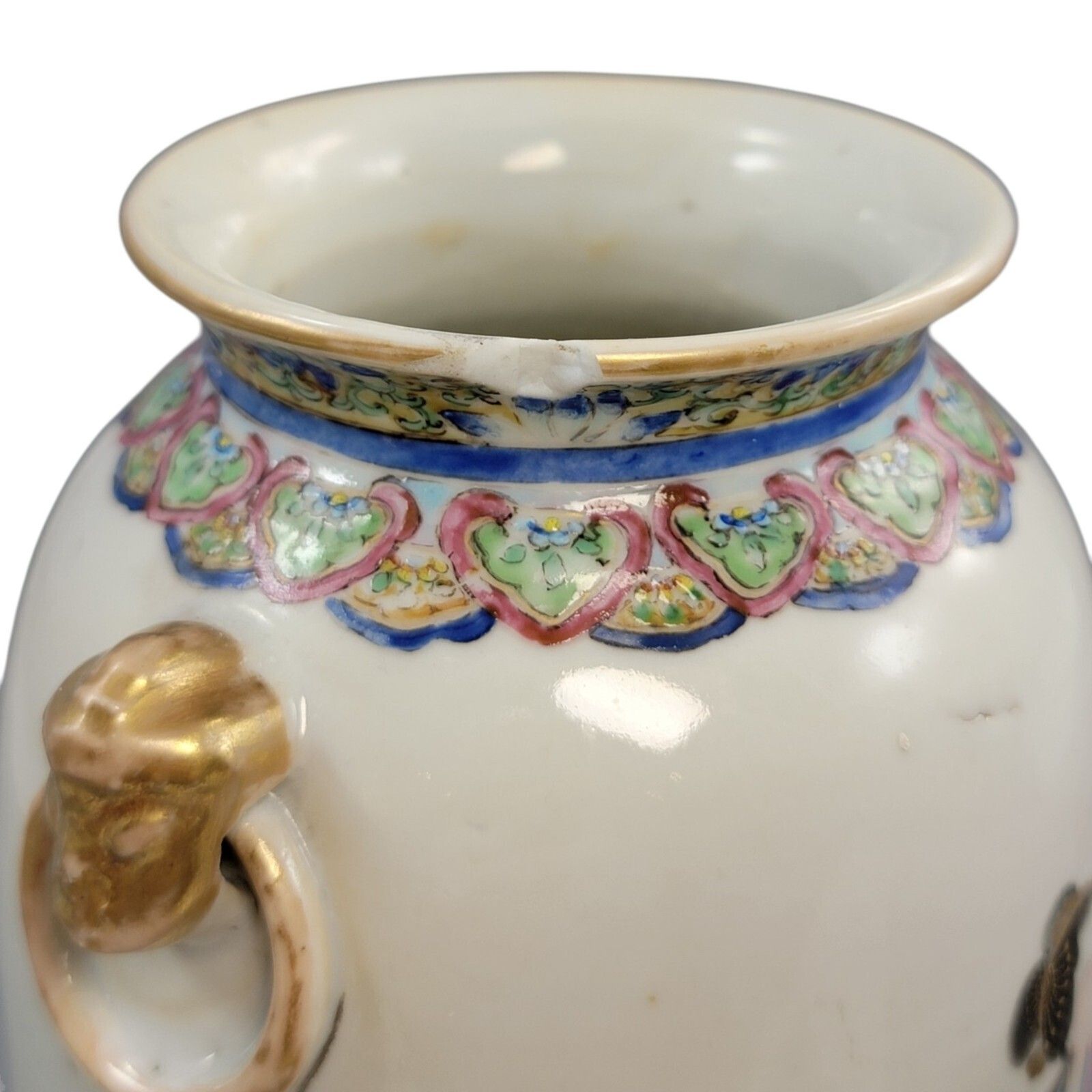 Chinese Famille Rose Porcelain Vase With Magu And Shoulao, Jingdezhen, C. 1870 photo buy