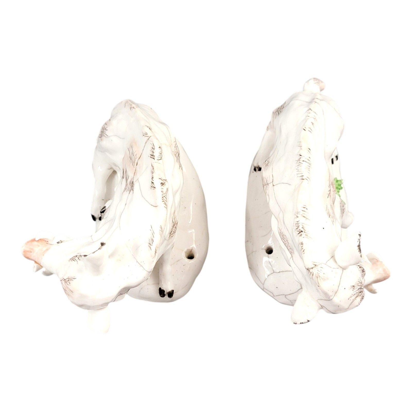 18th Century Derby Porcelain Manufactory Pair Of Wild Boars C.1755 Soft Paste photo vintage