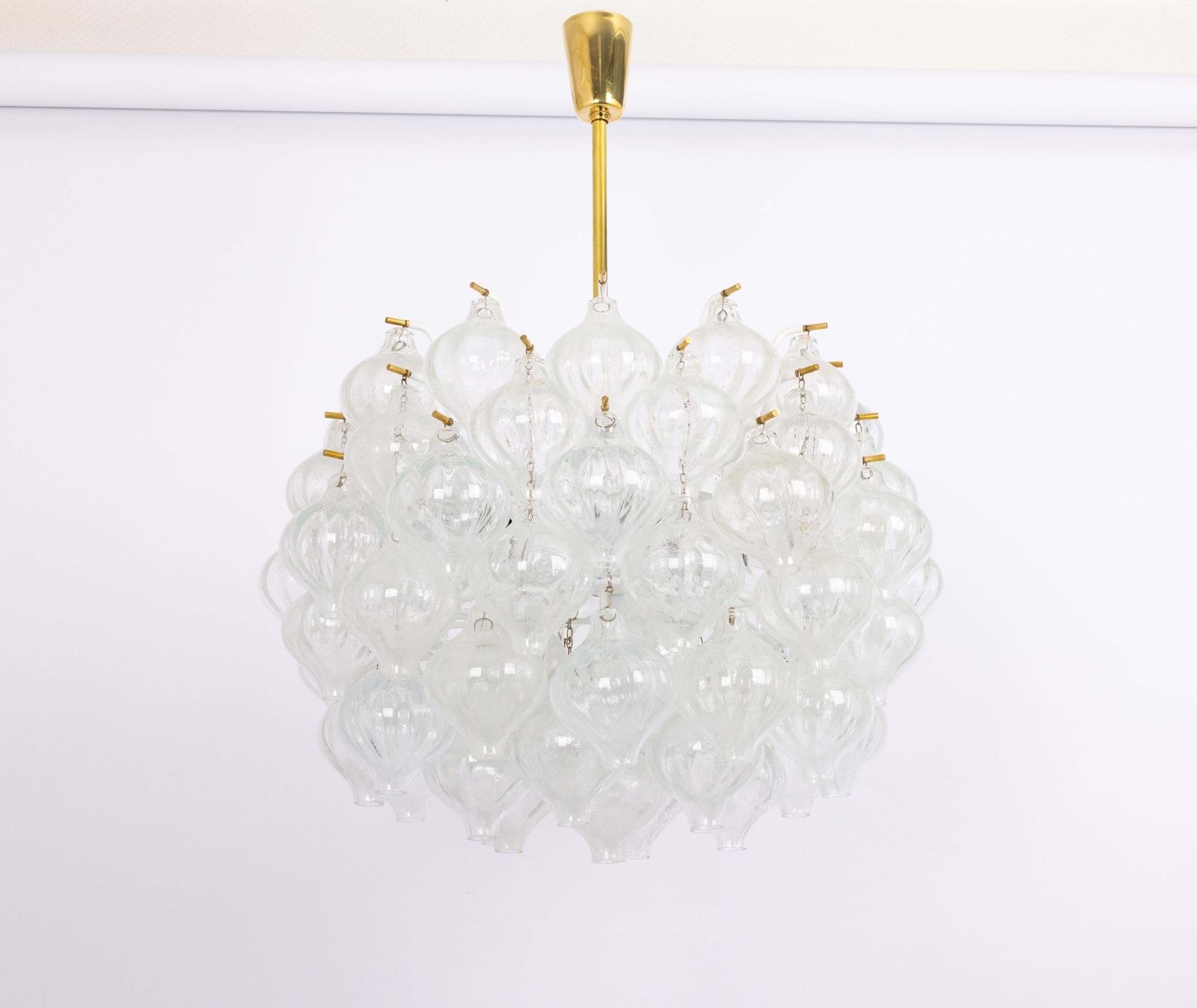 Large Tulipan Glass Chandelier By Kalmar, Austria, 1960s photo furniture