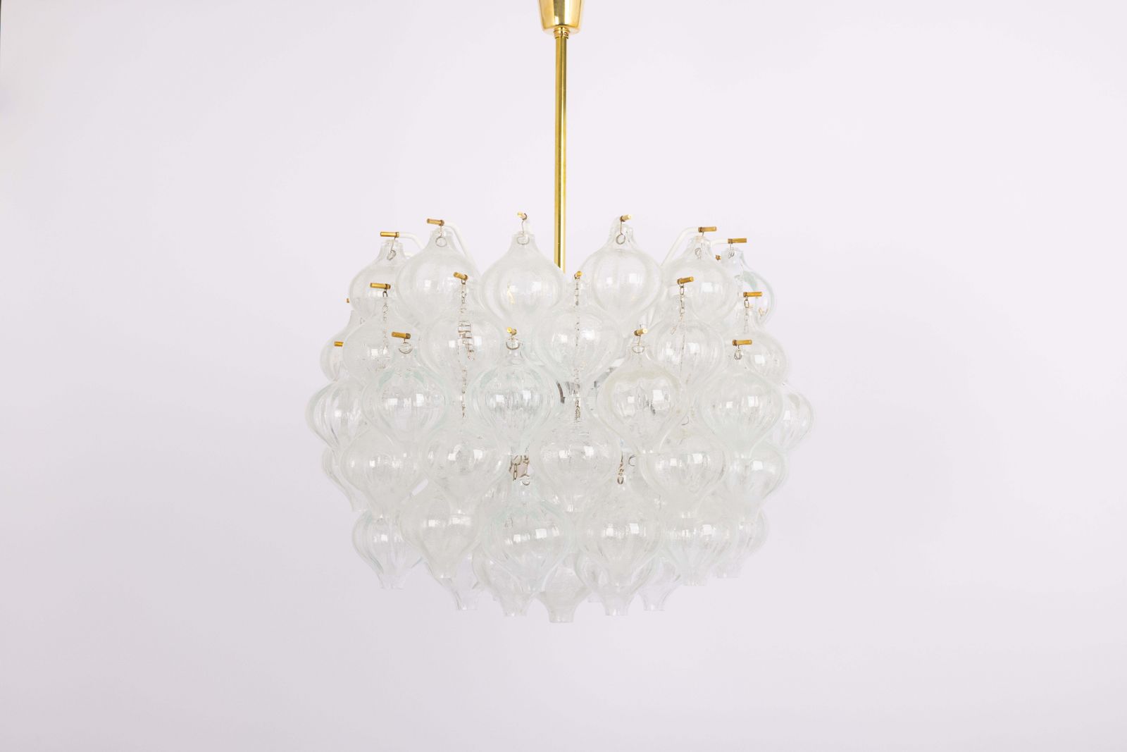 Large Tulipan Glass Chandelier By Kalmar, Austria, 1960s photo Lighting