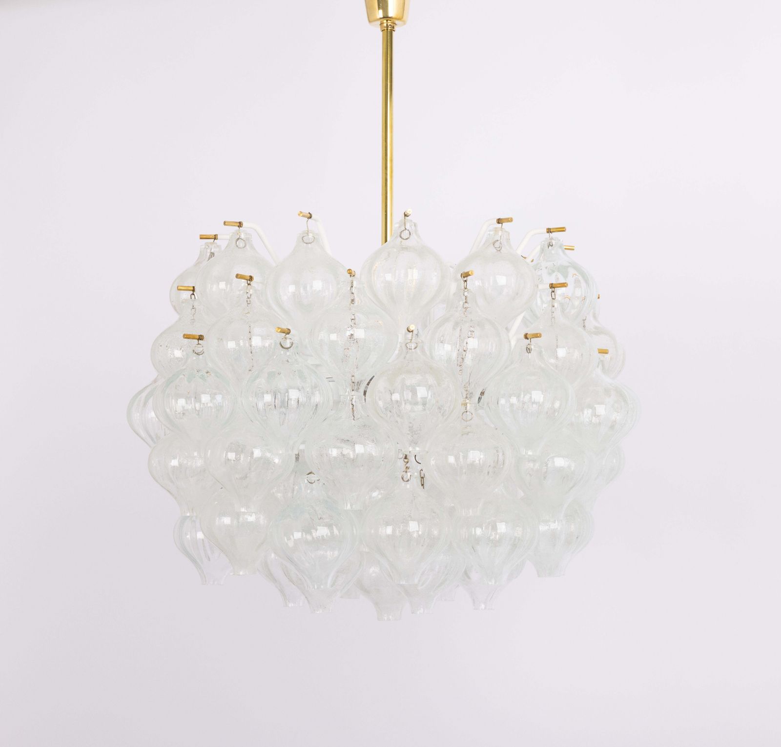 Large Tulipan Glass Chandelier By Kalmar, Austria, 1960s photo 5506.0