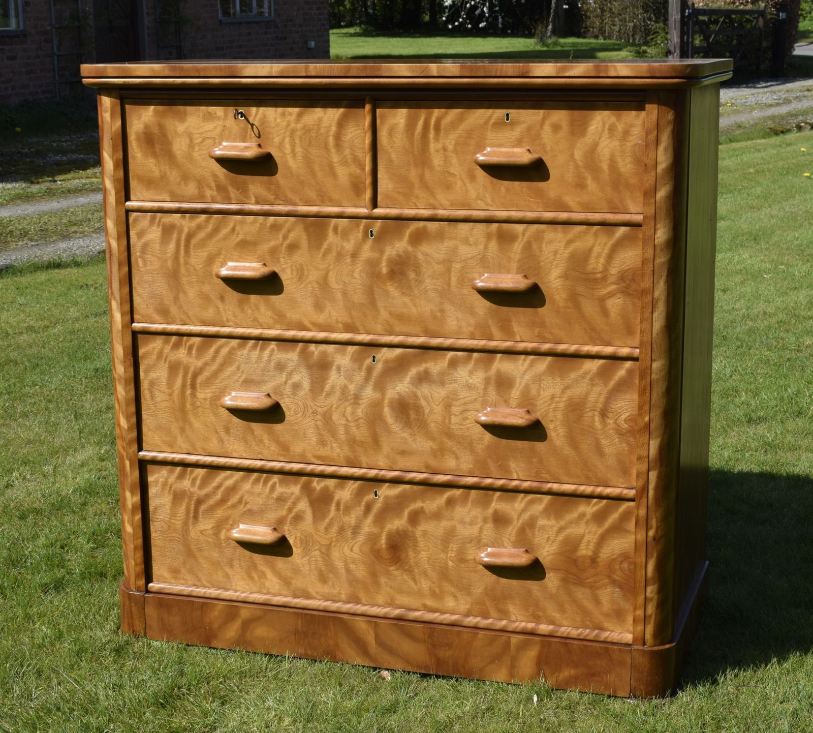 Victorian Birch Chest Of Drawers photo for sale