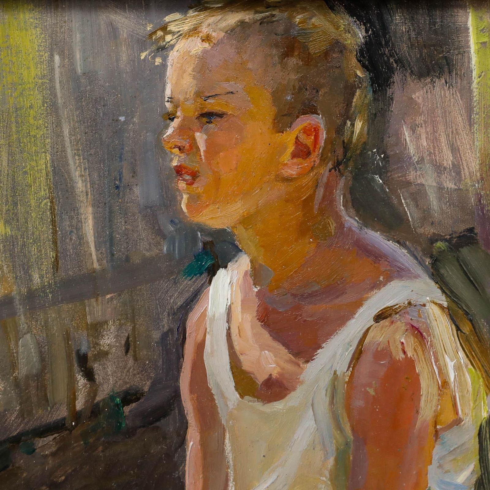 Kroholow   Framed Mid 20th Century Oil, Sascha photo Art