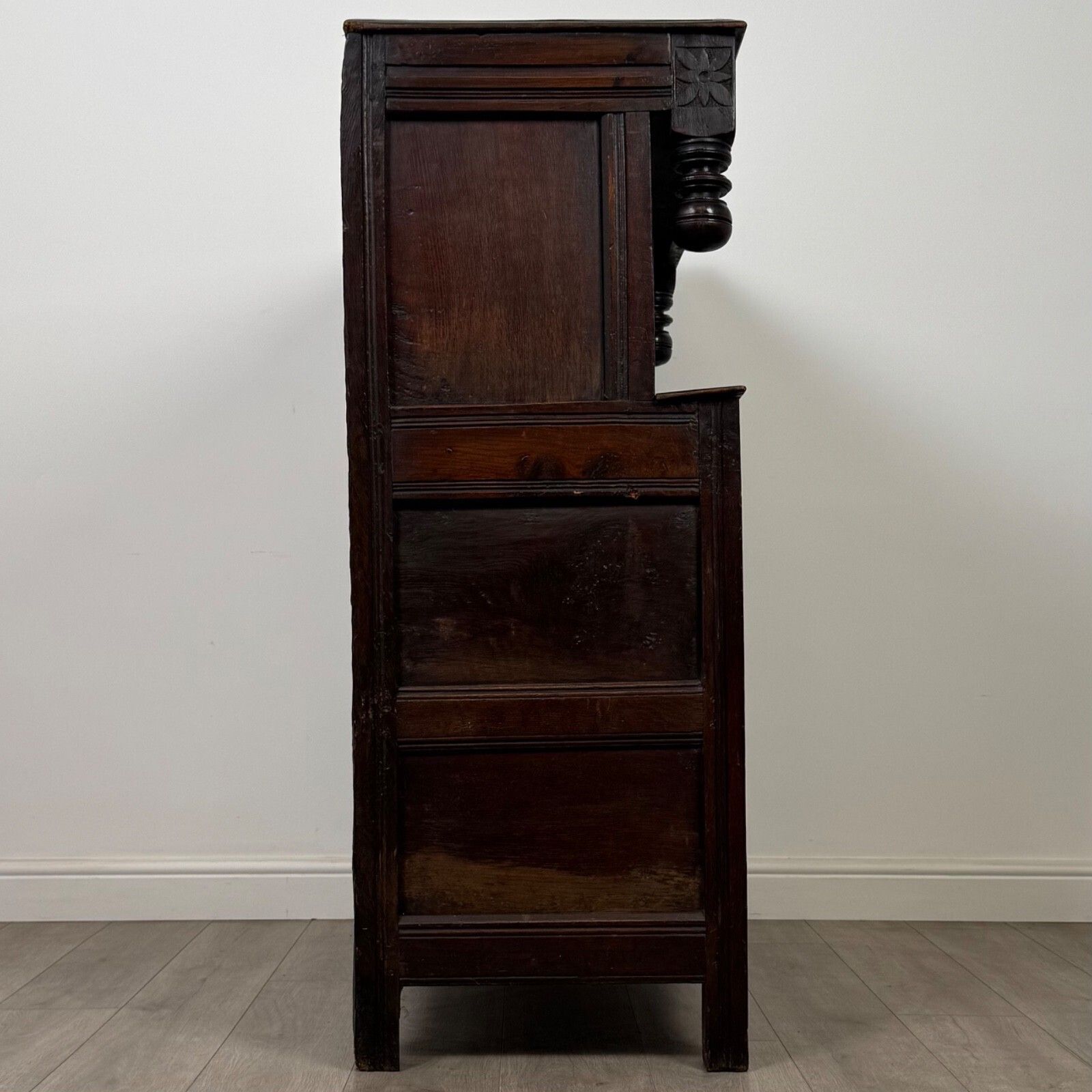 Antique 18th Century Small Georgian Court Cupboard In Oak ( Af 5379 ) photo vintage