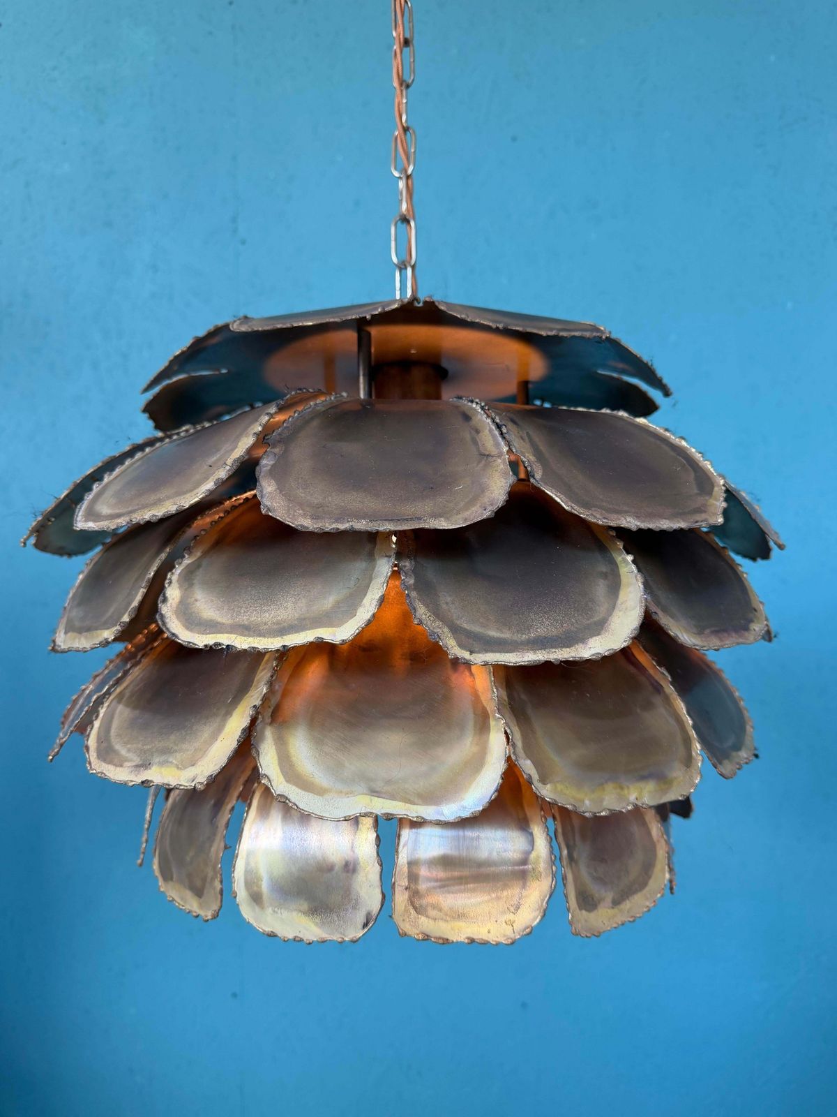 Mid Century Modern Brutalist Artichoke Pendent By Sven åge Holm Sørensen photo furniture