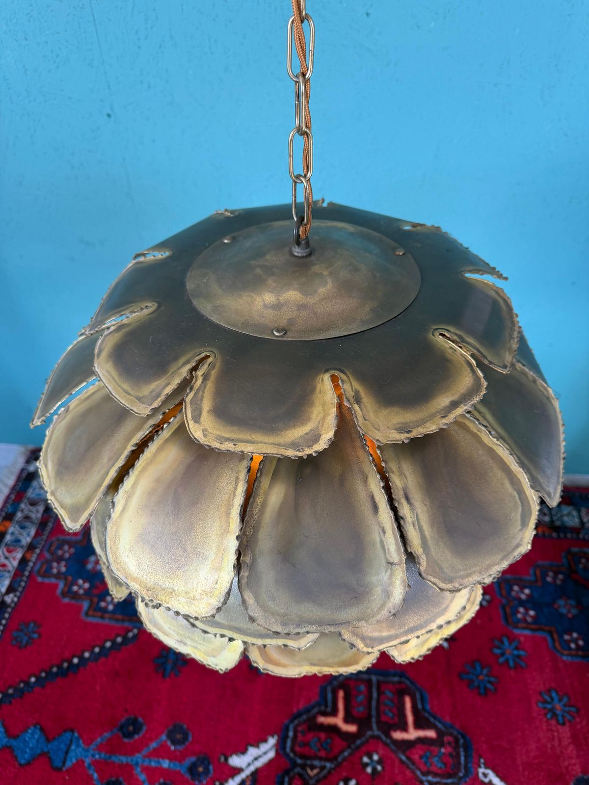 Mid Century Modern Brutalist Artichoke Pendent By Sven åge Holm Sørensen photo Lighting
