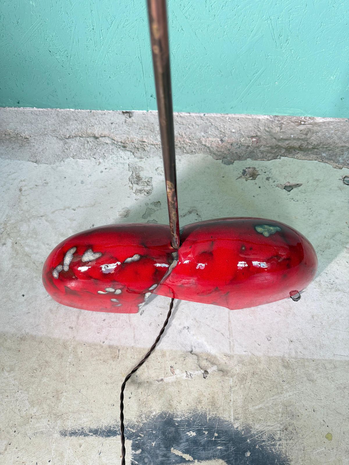 photo buy A Unique, One Of A Kind Artist Made Ceramic Floor Lamp