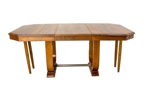 Dining Walnut Table With Central Extension Art Déco Period, Circa 1930 France photo buy