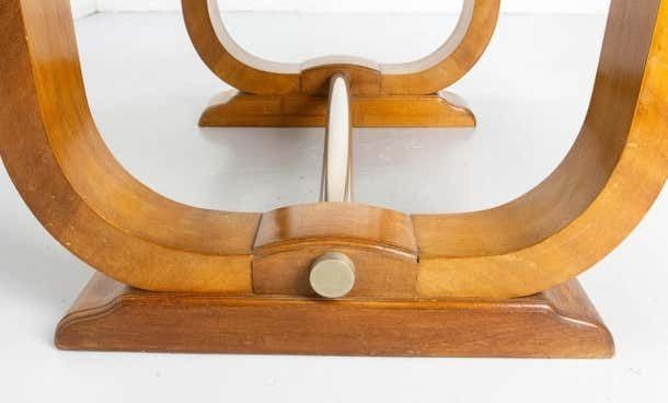 photo for sale Dining Walnut Table With Central Extension Art Déco Period, Circa 1930 France