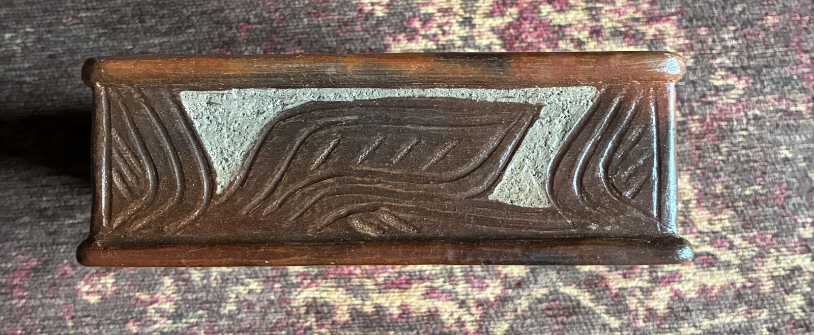 Art Vintage Sasak Pottery Spice Box    Lombok, Indonesia    Handcrafted Ceramic With Lidded Compartments photo