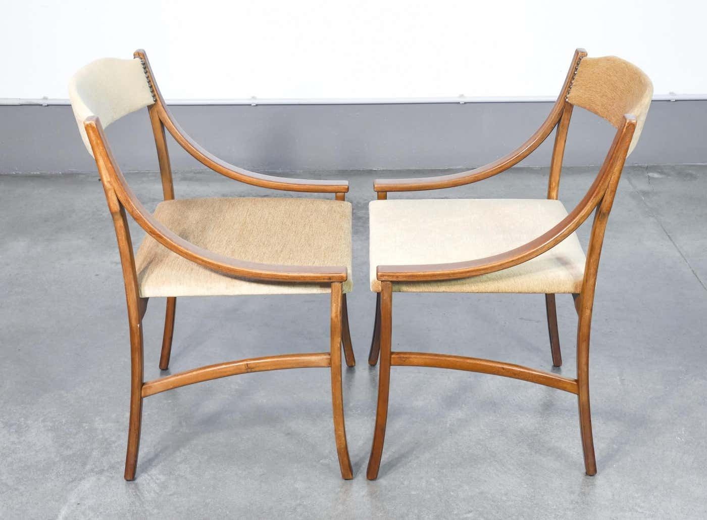 photo for sale Set Of Four Chairs, Design By Silvio Cavatorta. Italy, 50s