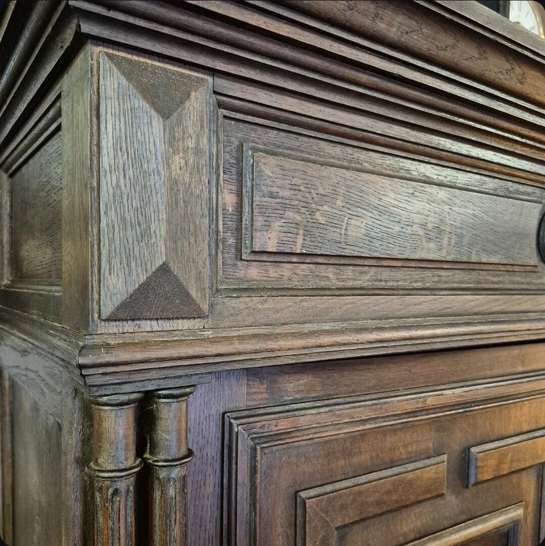 A Handsome Provincial French Oak Circa 1880 Geometric Sideboard Larder Cupboard photo buy