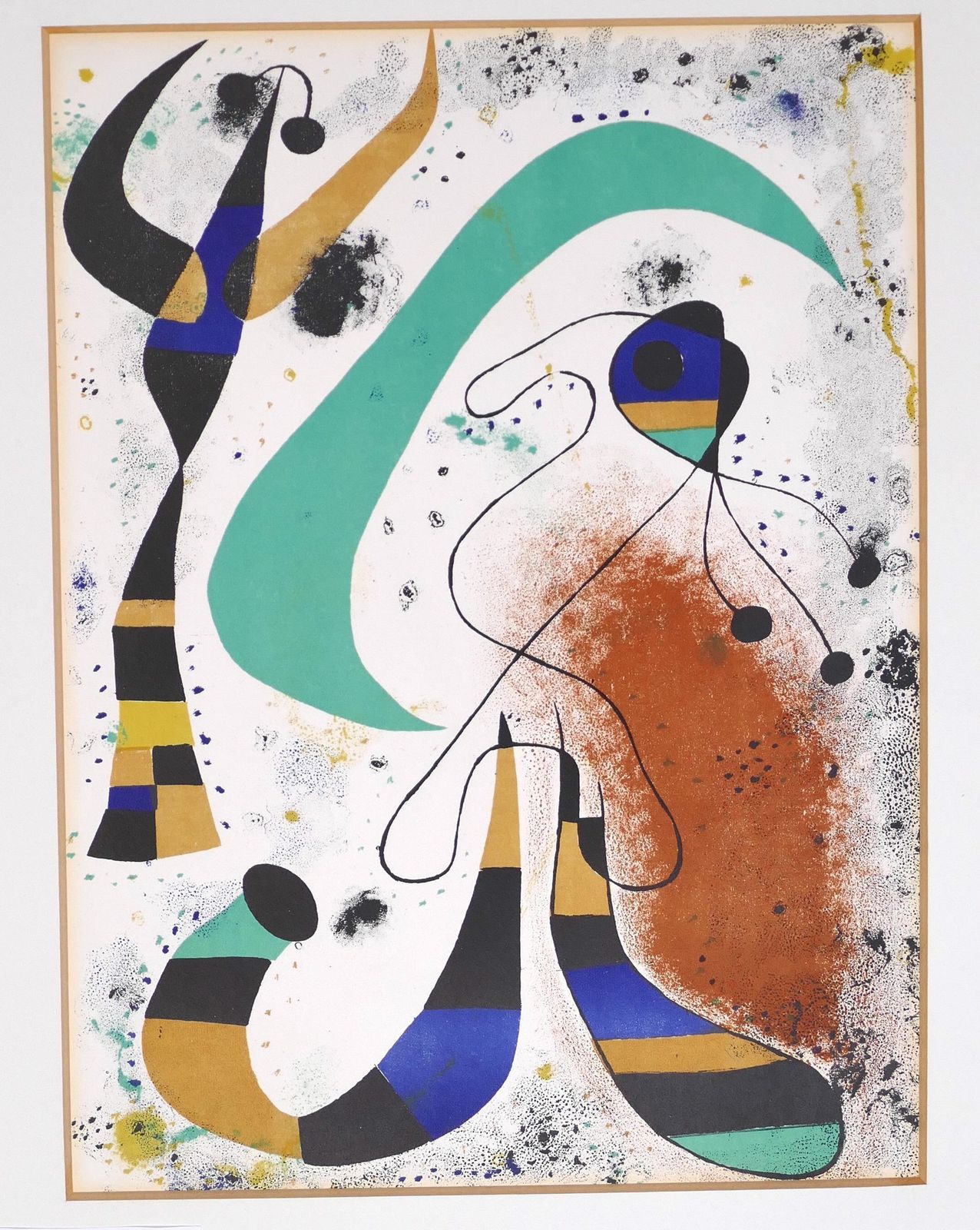 Joan Miró La Nuit   Offset And Lithograph By J. Mirò   1970s 1975. photo Art
