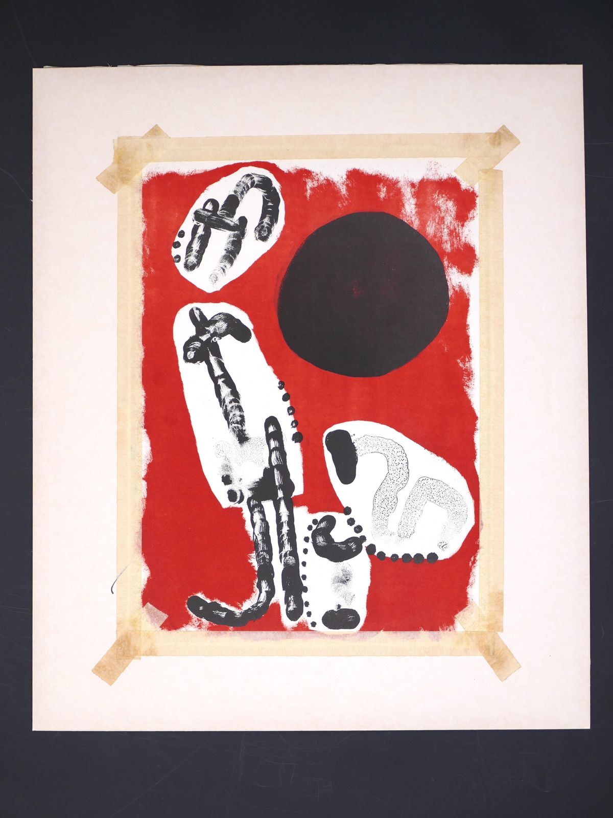 Joan Miró La Nuit   Offset And Lithograph By J. Mirò   1970s 1975. photo vinterior
