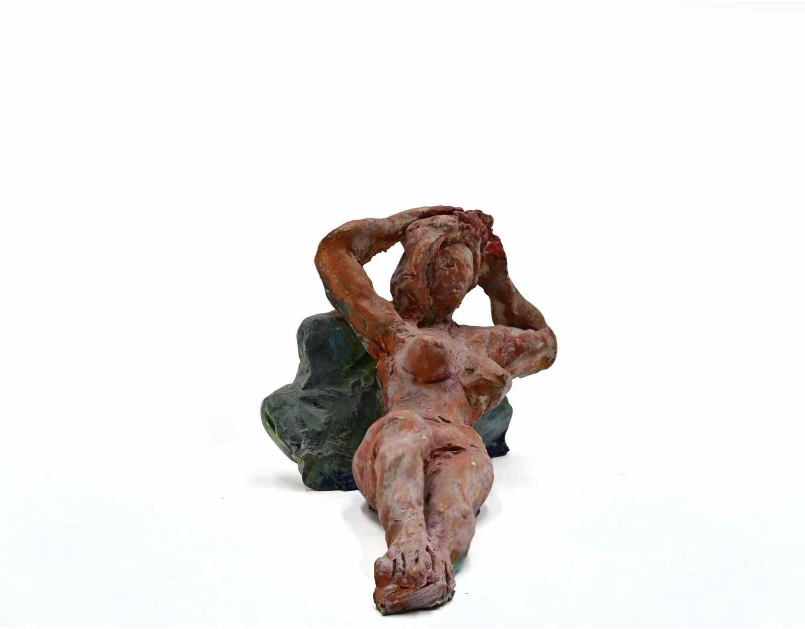 Sirius Pellegrini Reclined Girl  Sculpture By Sirio Pellegrini   1960s 1960s. photo for sale