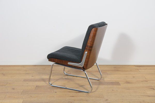 Furniture Chrome And Rosewood Chairs From Gordon Russell, United Kingdom, 1970s, Set Of 4 photo