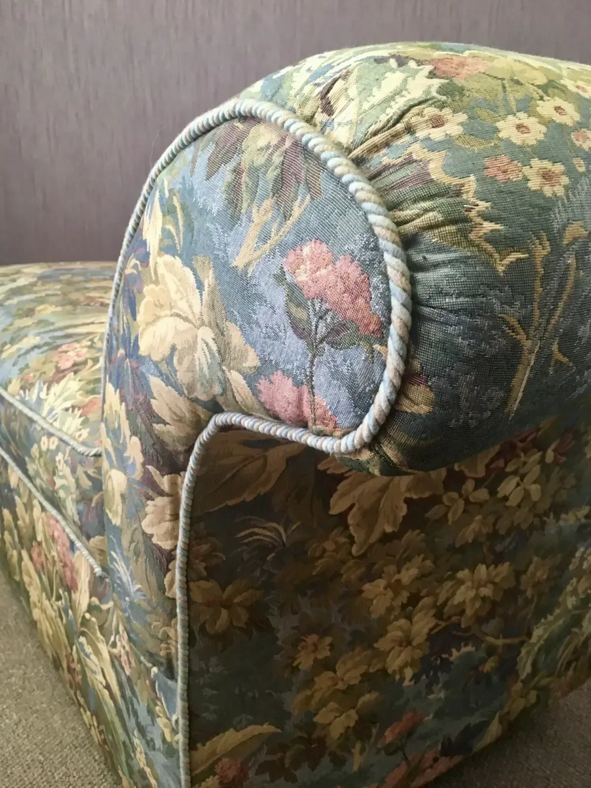 Antique Victorian Sprung Daybed Storage Chaise Ottoman In Woven Jacquard Brocade photo Furniture