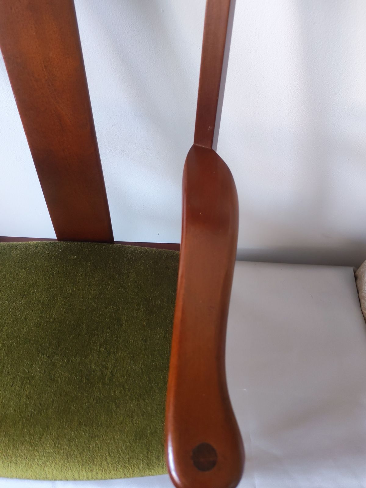 photo for sale Rare Vintage Parker Knoll 'Pk 1108' Child's Armchair, Green Velvet, C.1985