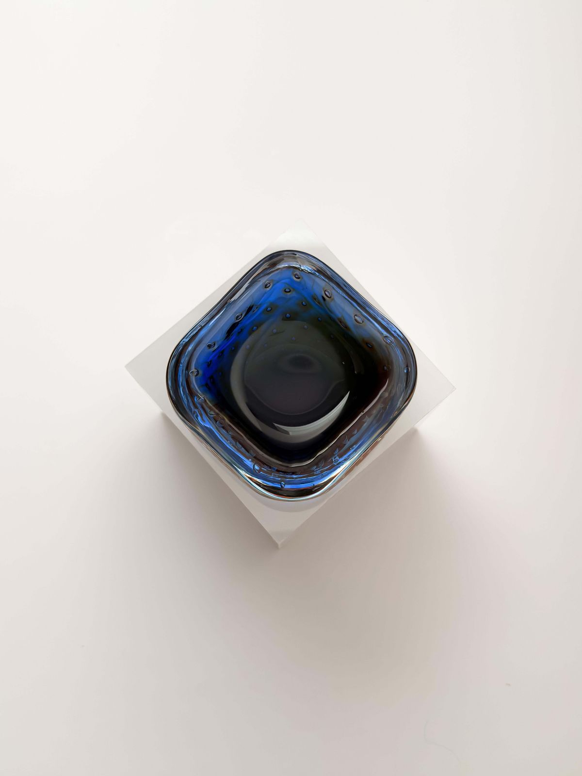 Murano Sommerso Glass Bowl Attributed To Fratelli Toso, 1960s photo Home Decor