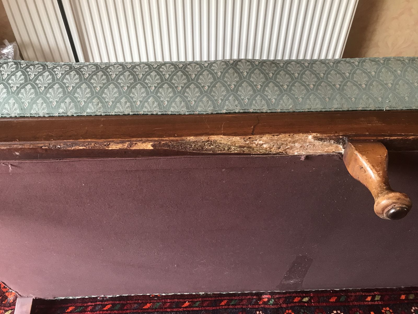 Bergere Sofa And Two Arm Chairs In Need Of Some Restoration. photo buy
