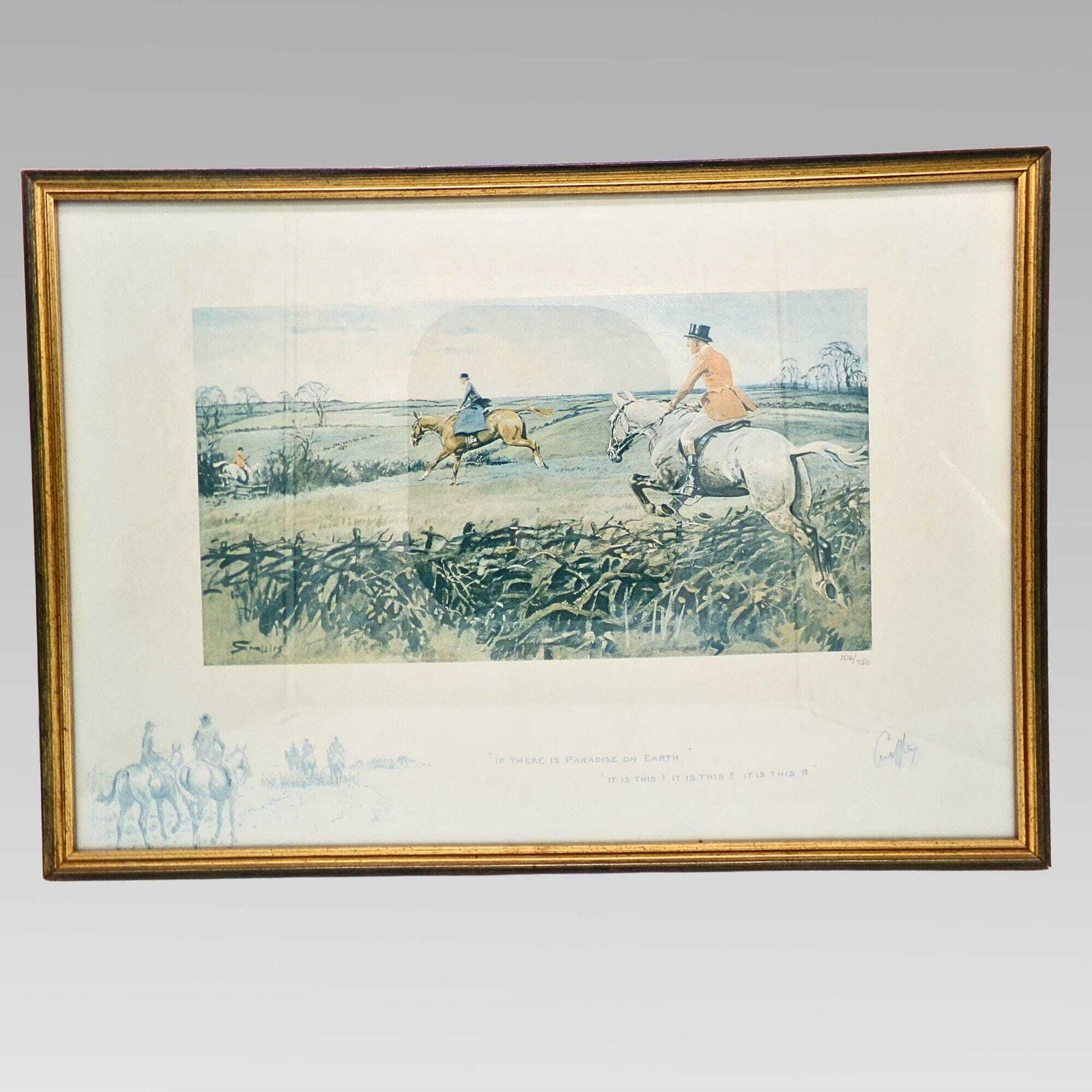 Snaffles Charles Johnson Payne Limited Edition 104/750 English Fox Hunting Print