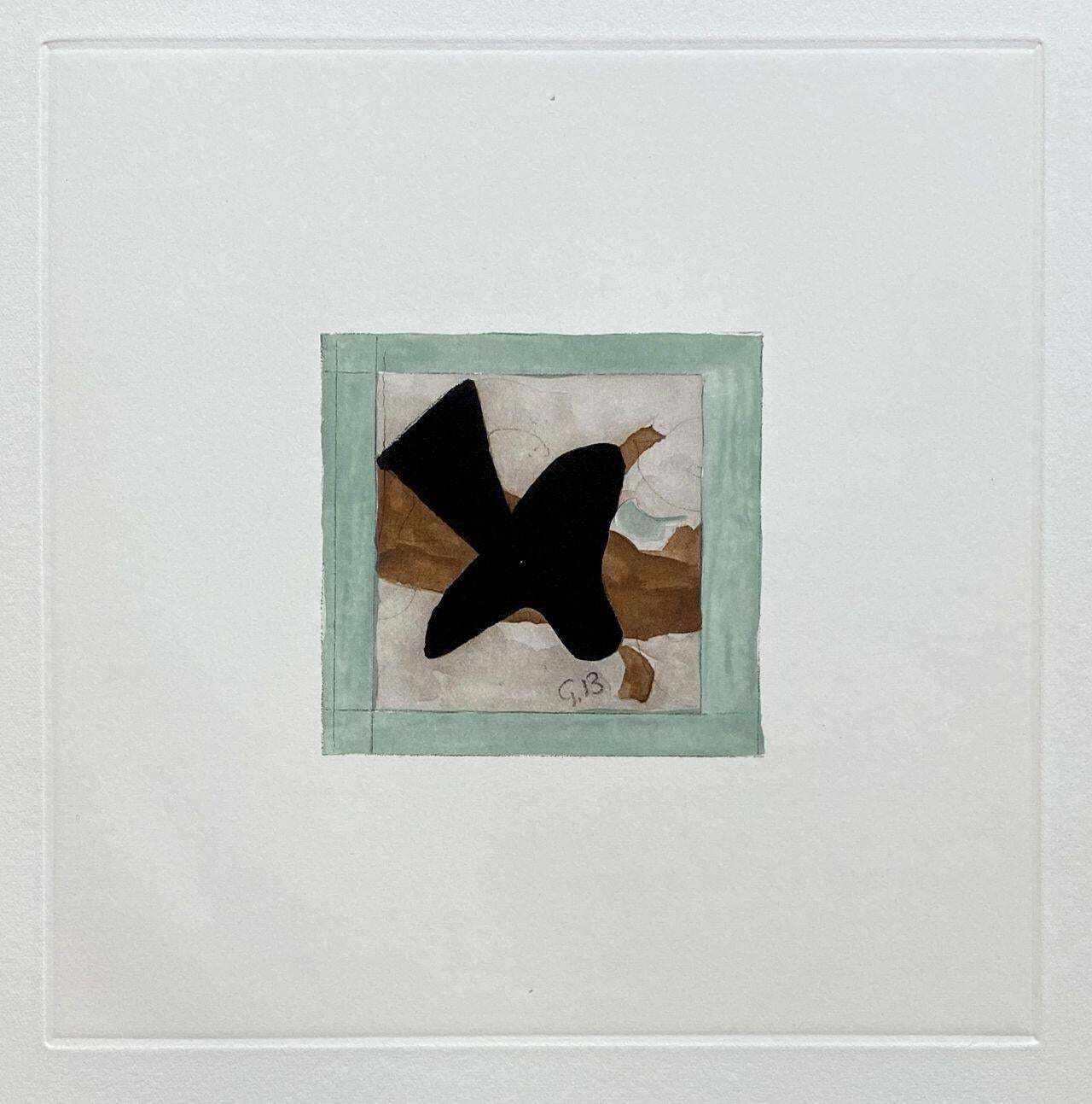 George Braque The Bird   Etching Signed In The Plate   1965 (Orozco #783) 1965