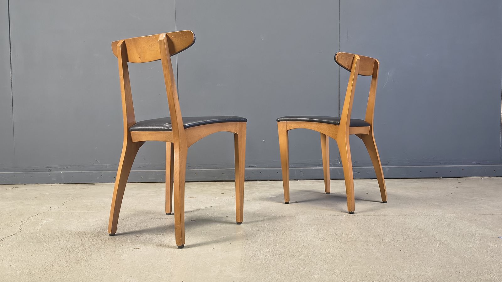 Mid Century Belgian Dining Chairs, Set Of 10, 1960s photo for sale