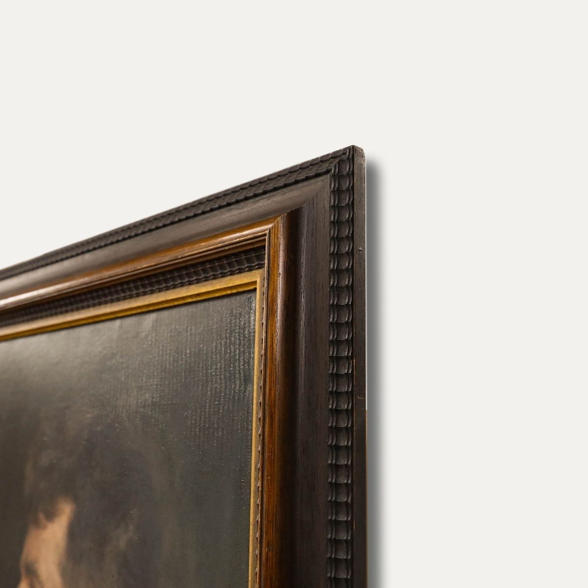 K. Pommerhanz   Framed 1911 Oil, Gentleman In Profile photo 650.0