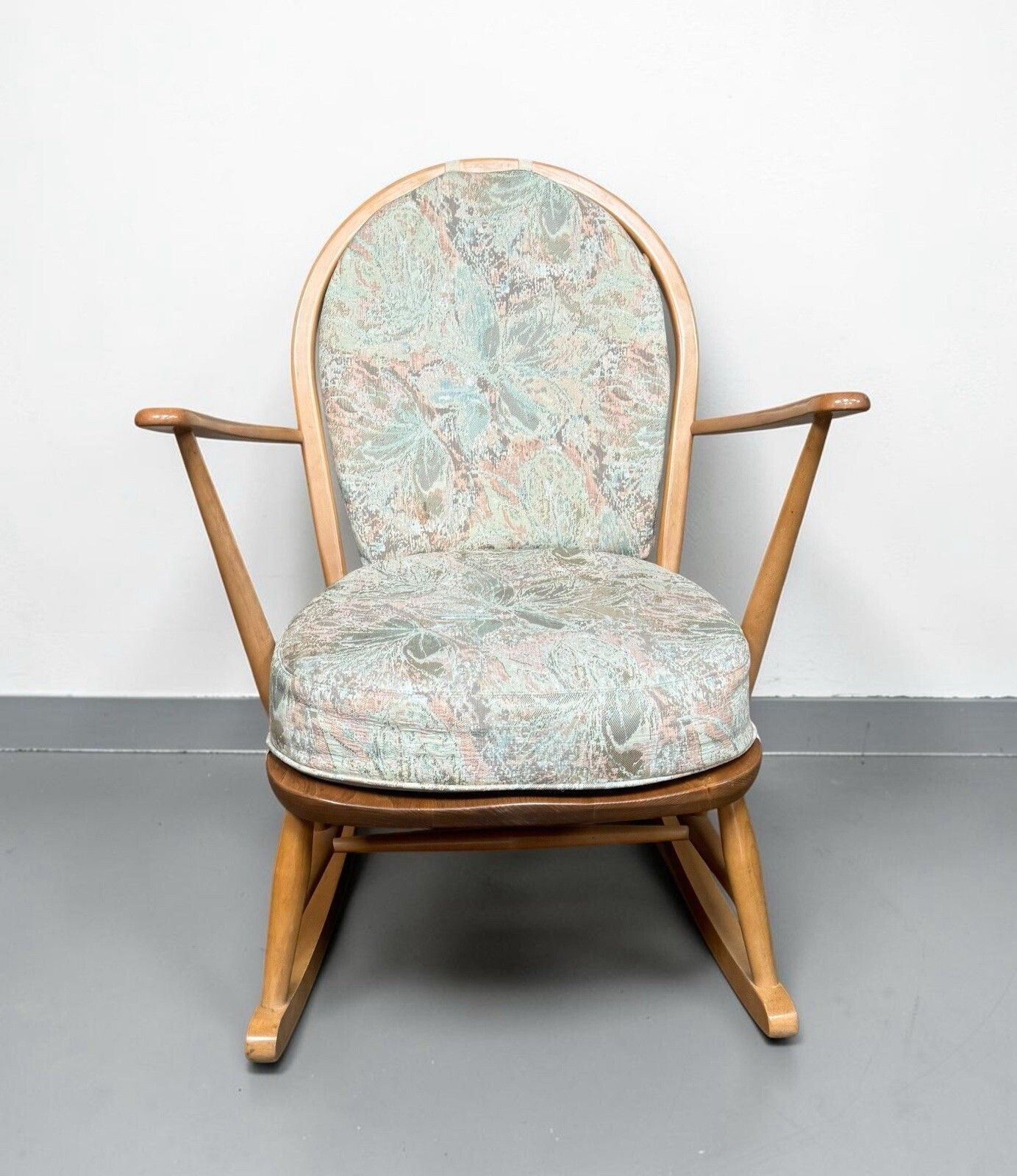 photo for sale Ercol Blonde Grandfather 315 Armchair Rocking Chair Mid Century 1960s