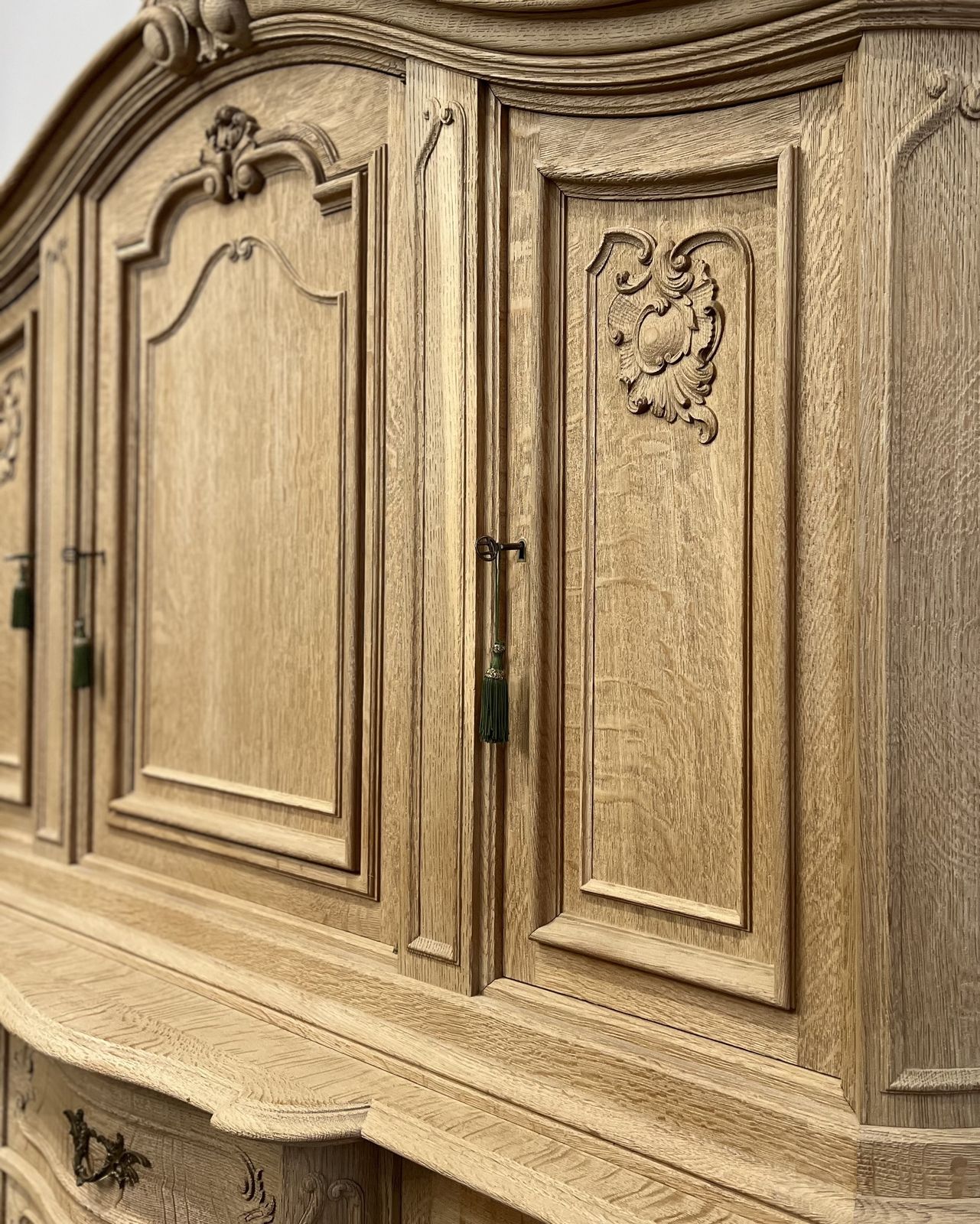 Large Antique Oak French Dresser Housekeepers Cupboard photo furniture