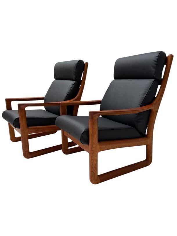 Mid Century Modern Chairs And Hocker By Johannes Andersen For Silkeborg, 1960s photo 5772.0