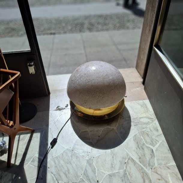 Ludovico Diaz De Santilana “ Medusa” Table Lamp Brass Glass 1960 Italy photo Lighting