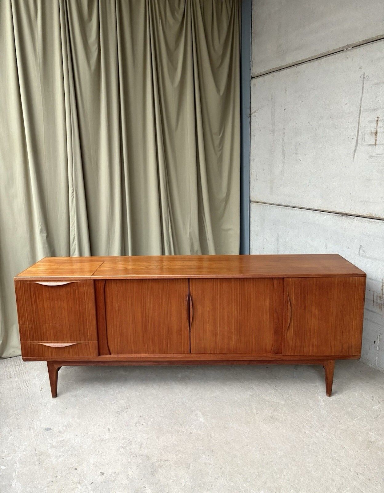 Vtg Mid Century Danish Large Teak Sideboard By Johannes Andersen Uldum R1144 photo 2932.5