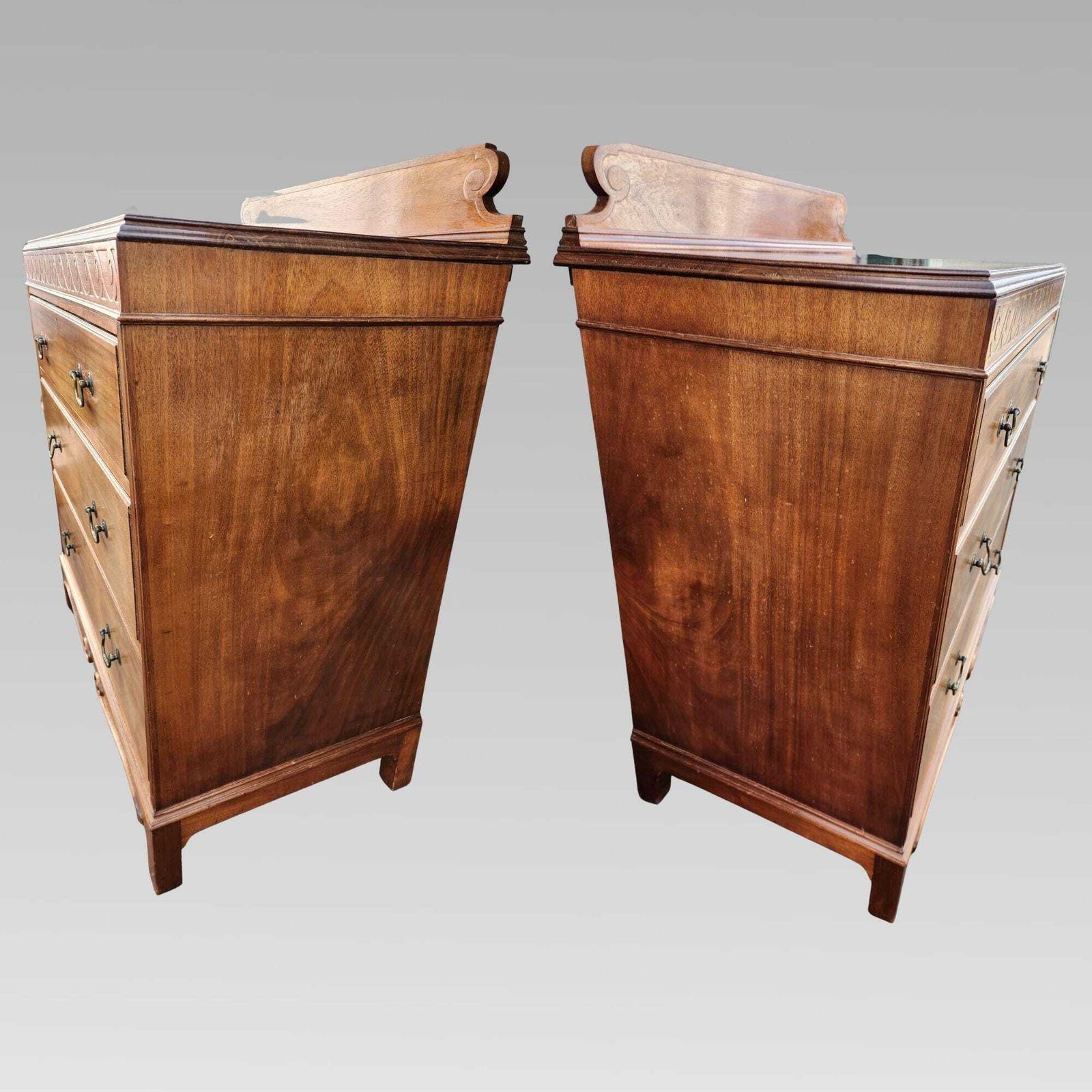 Charming Antique 19th Century Victorian Mahogany Chest Of Drawers photo 625.0