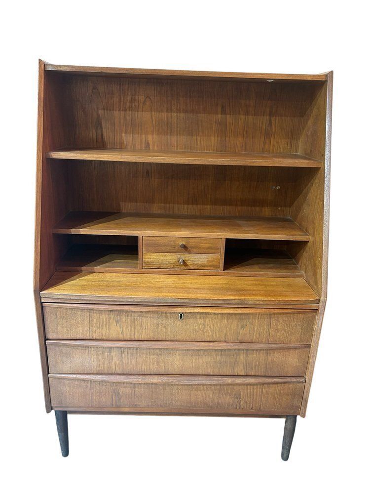Scandinavian Secretaire In Teak, 1960s