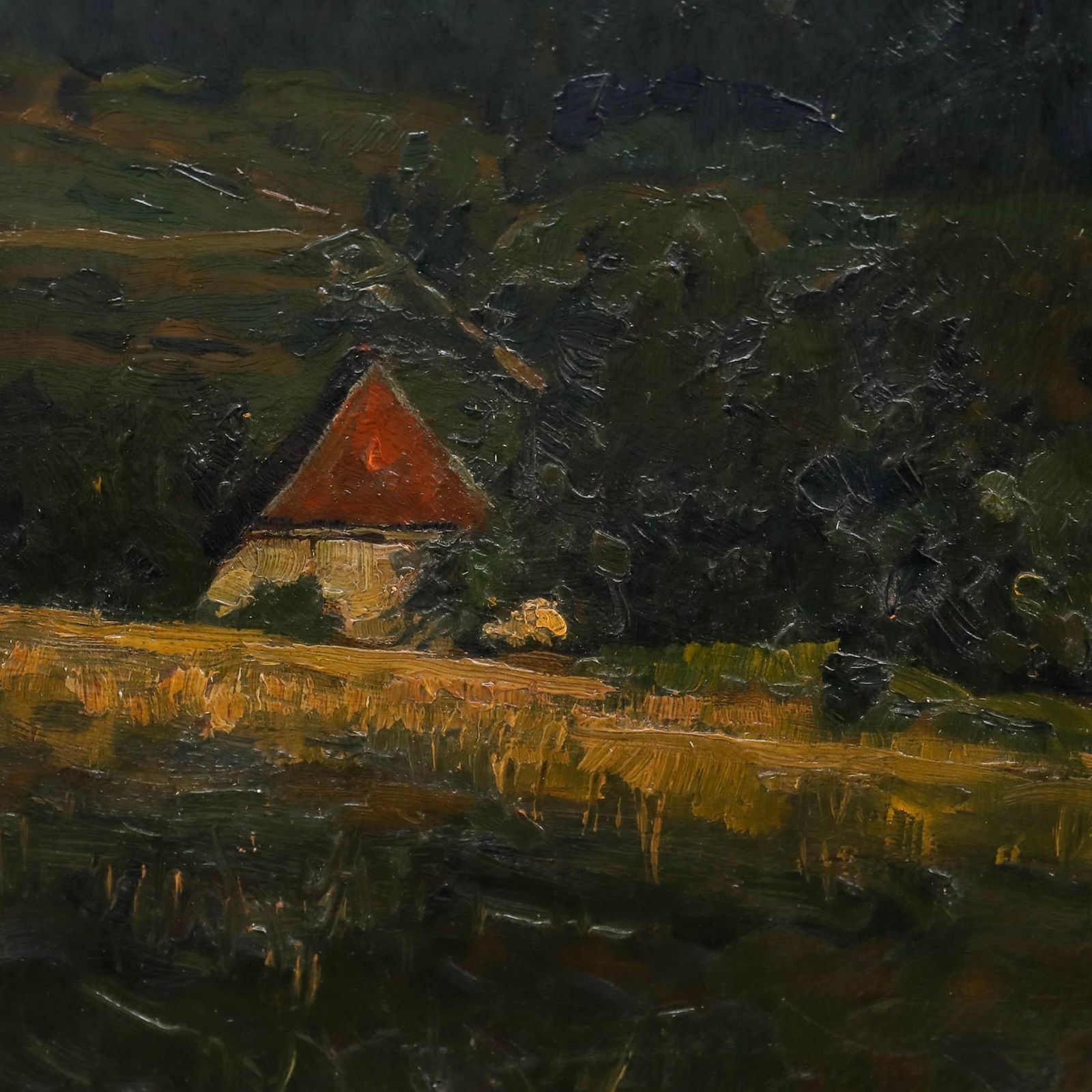 Attrib. Reinhold Schmidt (1861 1927)   Framed Oil, View Near Wildberg photo 350.0