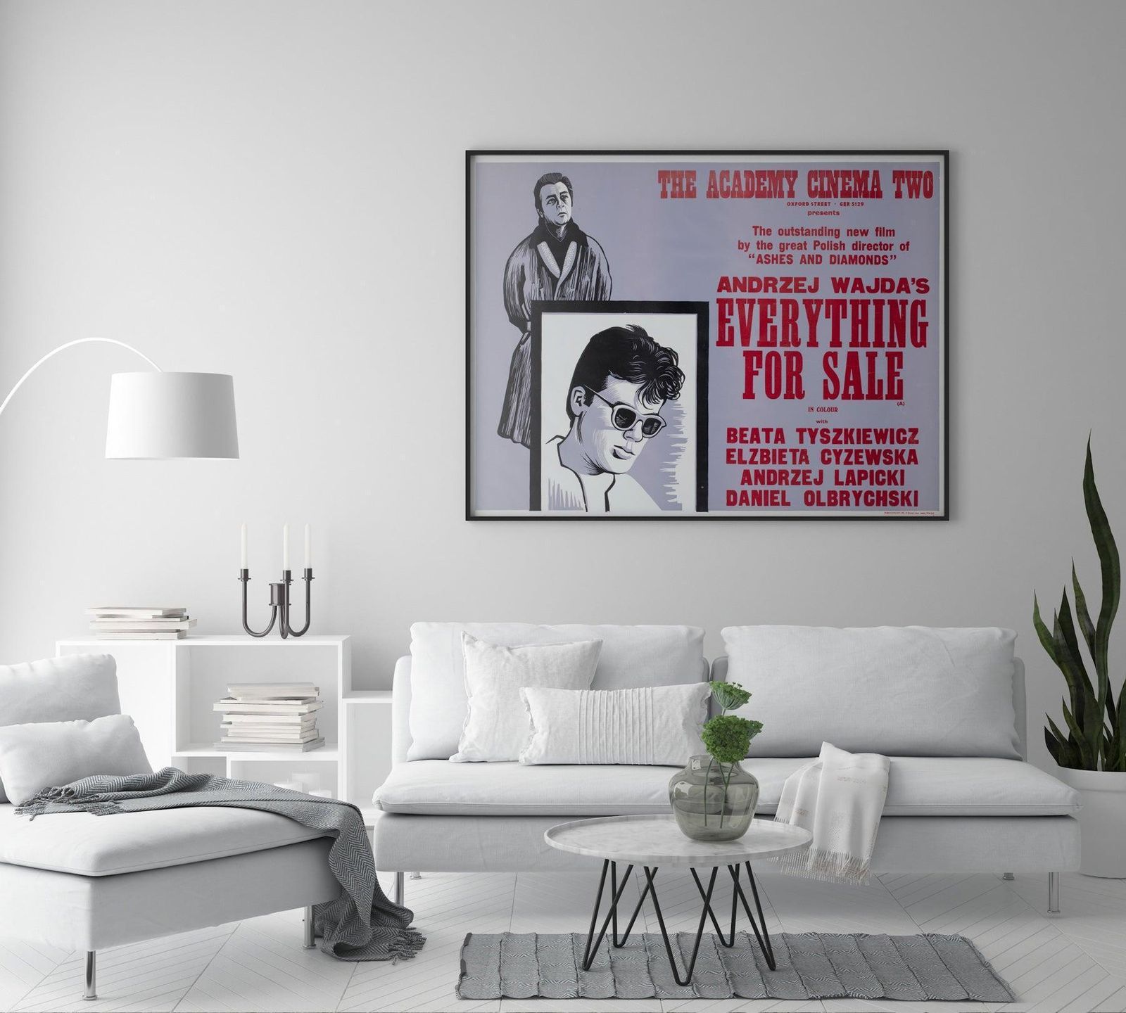 Everything For Sale 1969 Uk Quad Academy Cinema Film Poster Peter Strausfeld photo furniture