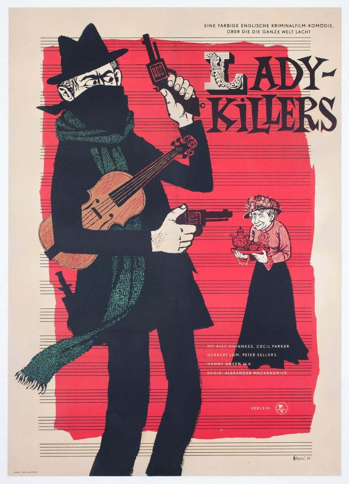 The Lady Killers 1962 East German A1 Film Poster, Rosic