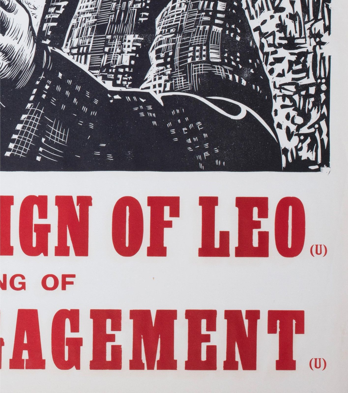 The Sign Of Leo 1963 Uk Quad Academy Cinema Film Poster, Peter Strausfeld photo vintage