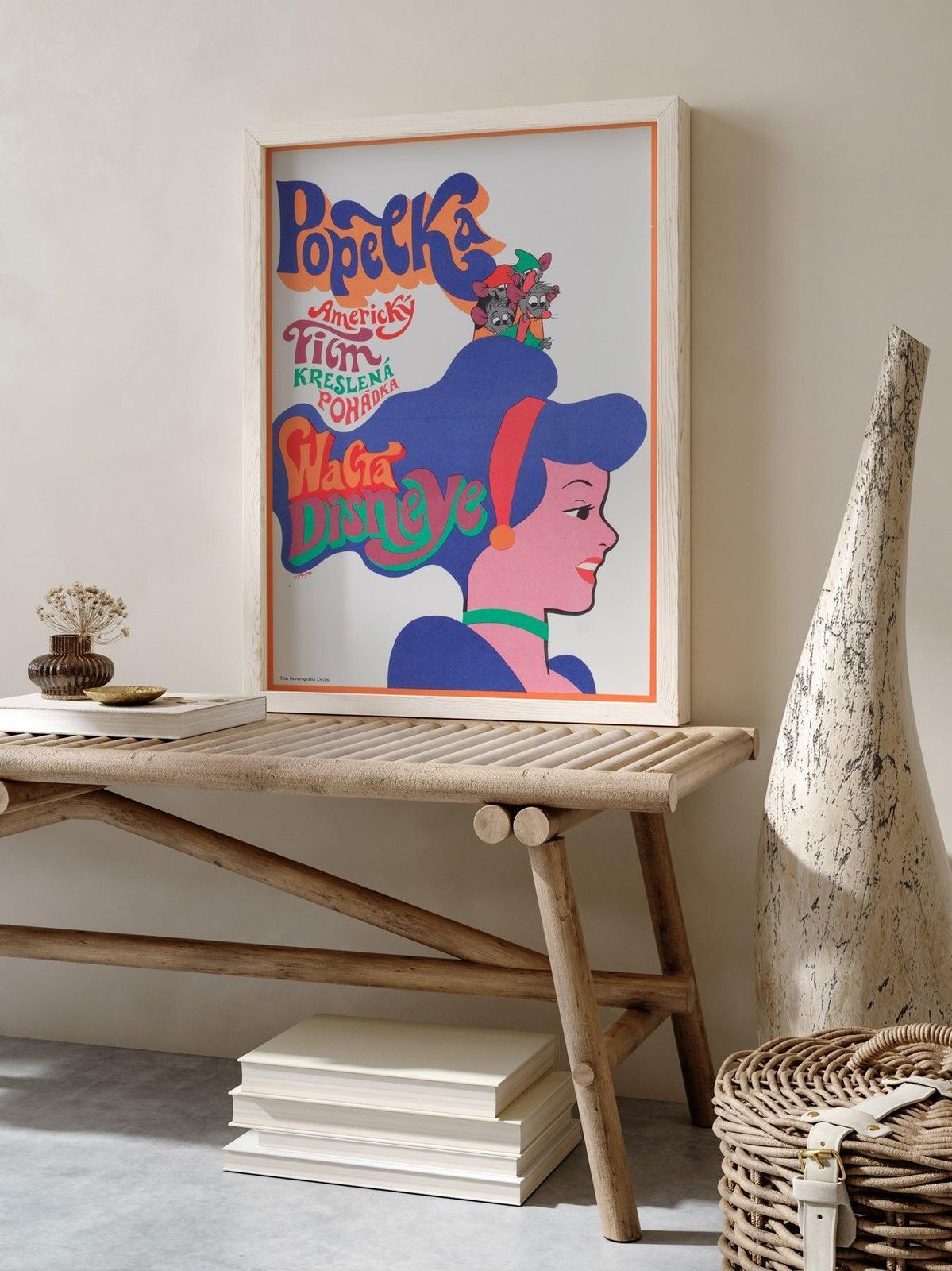 Cinderella 1970 Czech A3 Film Poster, Karel Vaca photo furniture